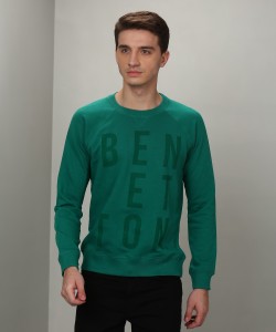 United Colors of Benetton Full Sleeve Solid Men Sweatshirt