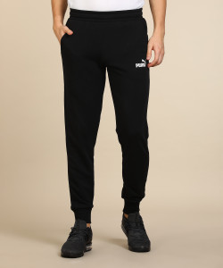 Puma Solid Men s Black Track Pants Best 