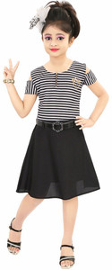 ADITI FAB Girls Midi/Knee Length Party Dress
