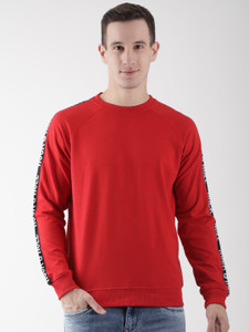 Club York Full Sleeve Self Design Men's Sweatshirt