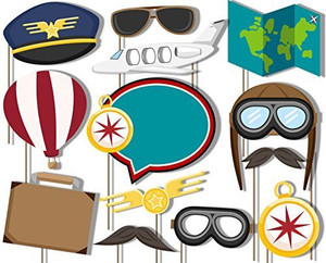 Airplane photo 2025 booth props