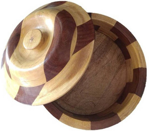 MartCrown Wooden chapati box casserole Serve Casserole