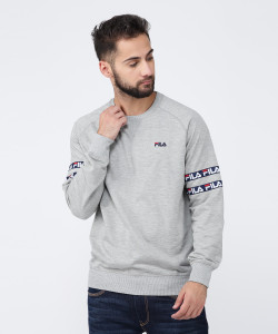Fila Full Sleeve Solid Men Sweatshirt