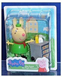 Peppa Pig NEW Miss Rabbit the flight Attendant NEW Miss Rabbit