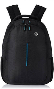 HP 15.6 inch Expandable 20 L Laptop Backpack (Black) Waterproof School Bag