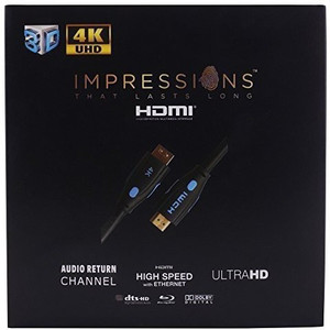 Impressions 2160P (2.0V) Gold Plated 2 M Connector 4K with Ethernet HDMI Cable