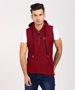 Status Quo Sleeveless Solid Men's Sweatshirt