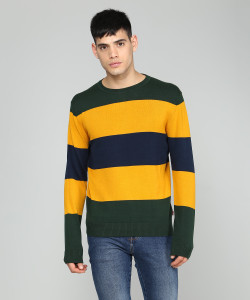 Levi's Full Sleeve Striped Men's Sweatshirt