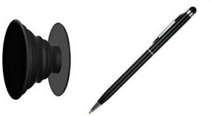 OLECTRA POP UP MOBILE TABLET HOLDER STAND WITH 2 in 1 Ball Pen for Touch Screen Mobile Phones and Tablets Stylus (Multicolor) Stylus