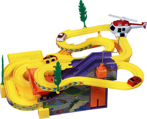 Nightstar Battery Operated Car Racing Track with Music for Kid