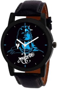 Tarido TD_MAHADEV001 MAHADEV Black dial Black Genuine Leather Strap Analog Wrist Watch  - For Men