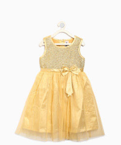 Barbie by Miss & Chief Girls Midi/Knee Length Party Dress