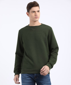 WROGN Full Sleeve Self Design Men's Sweatshirt