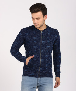 Status Quo Full Sleeve Self Design Men's Sweatshirt