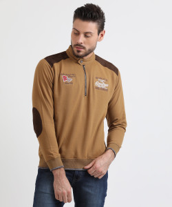 Duke Full Sleeve Solid Men Sweatshirt