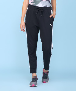 Puma Solid Women s Black Track Pants 