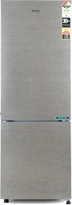 Haier 256 L Frost Free Double Door Bottom Mount 3 Star (2019) Refrigerator(Brush Line Silver, HRB-2763BS-E)