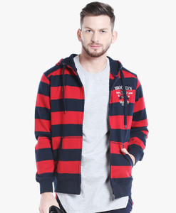 Spunk byfbb Full Sleeve Striped Men Sweatshirt