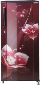 Haier 190 L Direct Cool Single Door 3 Star (2019) Refrigerator(Red Magnolia, HRD-1903CRM-E)