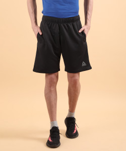 REEBOK Solid Men Black Sports Shorts