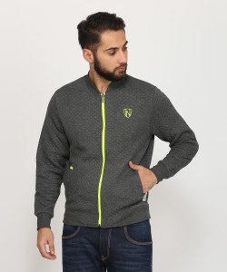 INDIGO NATION Full Sleeve Solid Men's Sweatshirt