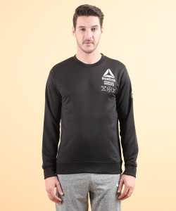 REEBOK Full Sleeve Solid Men Sweatshirt