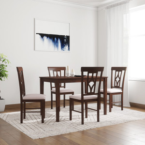 Flipkart Perfect Homes Langkawi Solid Wood 4 Seater Dining Set