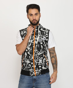 Indigo Nation Street Sleeveless Printed Men's Sweatshirt