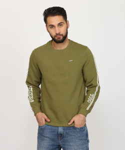 Indigo Nation Street Full Sleeve Solid Men's Sweatshirt