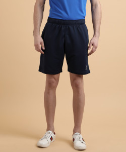 REEBOK Self Design Men Blue Sports Shorts