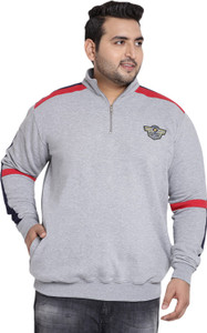 John Pride Full Sleeve Solid Men's Sweatshirt