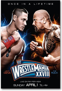 WrestleMania 28 Wall Poster Wrestlemania 28 Official Poster HD Quality Wrestling Poster Paper Print TV Series posters in India Buy art film design movie music nature and educational paintings wallpape...
