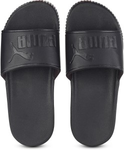 Puma black sale platform slides