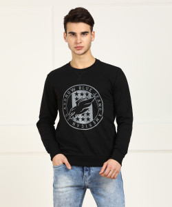 ARROW BLUE JEANS CO. Full Sleeve Printed Men Sweatshirt