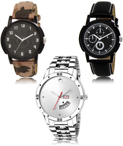 LegendDeal LR-03-13-103 Exclusive Collection Pack Of 3 Combo Watch - For Men