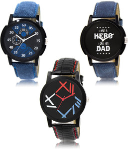 LegendDeal LR-02-07-12 Exclusive Collection Pack Of 3 Combo Watch - For Men