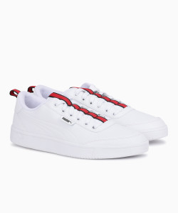Puma court top breaker white sneakers