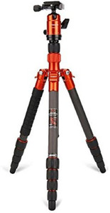fotopro X-GO Chameleon 5ft Aluminum Professional Tripod Stand with FPH-52Q Ball Head for DSLR Camera Payload 8kg (Orange) Tripod Kit