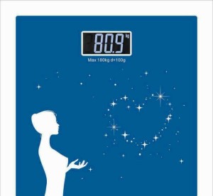 WDS PS120 Personal Body Weight Machine Digital Blue Glass Weighing Scale  (Blue) Weighing Scale