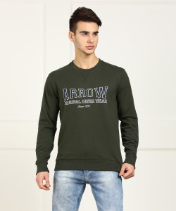 ARROW BLUE JEANS CO. Full Sleeve Printed Men Sweatshirt