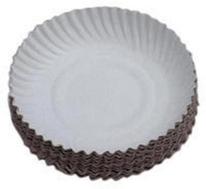 SSD Disposable white Paper Plate 7 inches 50 pieces Plate