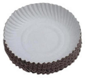 SSD Disposable White Paper Plate 10 Inches 50 Pieces Plate Plate