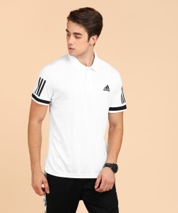Konkurrence nøgen Sorg ADIDAS Colorblock Men Polo Neck White T-Shirt - Buy ADIDAS Colorblock Men  Polo Neck White T-Shirt Online at Best Prices in India | Flipkart.com