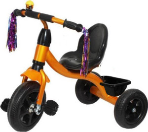 kayoksh BABY TRICYCLE FOR KIDS WITH BASKET GOLDEN COLOUR KIDS TRICYCLE RECOMMENDED TRICYCLE FOR BABY GIRL OR TRICYCLE FOR BABY BOY OR TRICYCLE FOR TODDLER GIRL OR TRICYCLE FOR TODDLER BOY RECOMMENDED FOR TODDLER 1,2,3,4,5 YEAR CHILDREN TRICYCLE FOR KIDS KY-GOLDEN/BLACK/BASKET-LBS-033 Tricycle