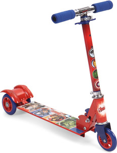 DISNEY Avengers Super Hero 3 wheel scooter Blue Red Avengers