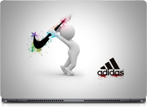 Gallery 83 ® Adidas Nike Exclusive High Quality Laptop Decal, laptop skin sticker 15.6 inch (15 x 10) Inch G83_skin_0206new Vinyl Laptop Decal 15.6