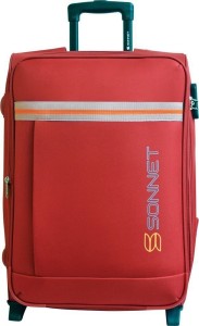 Sonnet Speedo Polyester 80 CMS Check-in Luggage (Red) : : Fashion
