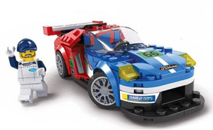 Akrobo 981 176 pcs Super Racing Car Buliding Blocks DIY Set with 1 Mini Figure