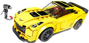 Akrobo 6795 190 pcs Super Racing Car Buliding Blocks DIY Set with 1 Mini Figure