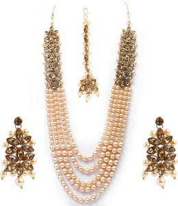 Hariomcreations Alloy Multicolor Jewellery Set Price in India